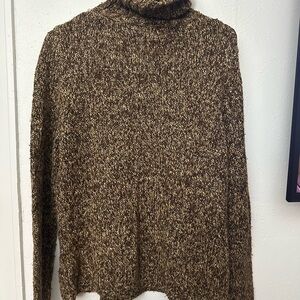 Brown Turtleneck Sweater for Women
